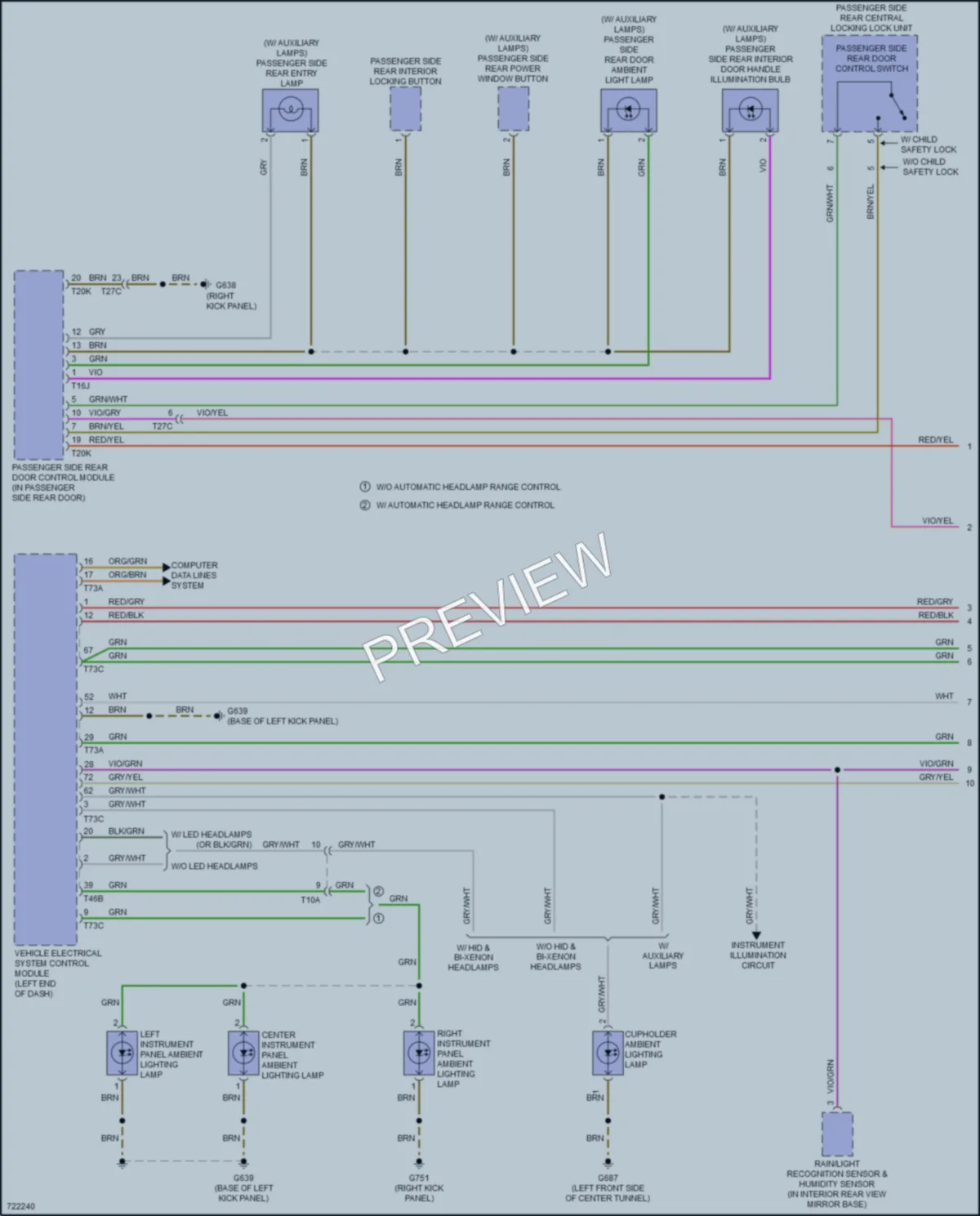 2020 Audi A3 Interior Lights wiring diagram preview