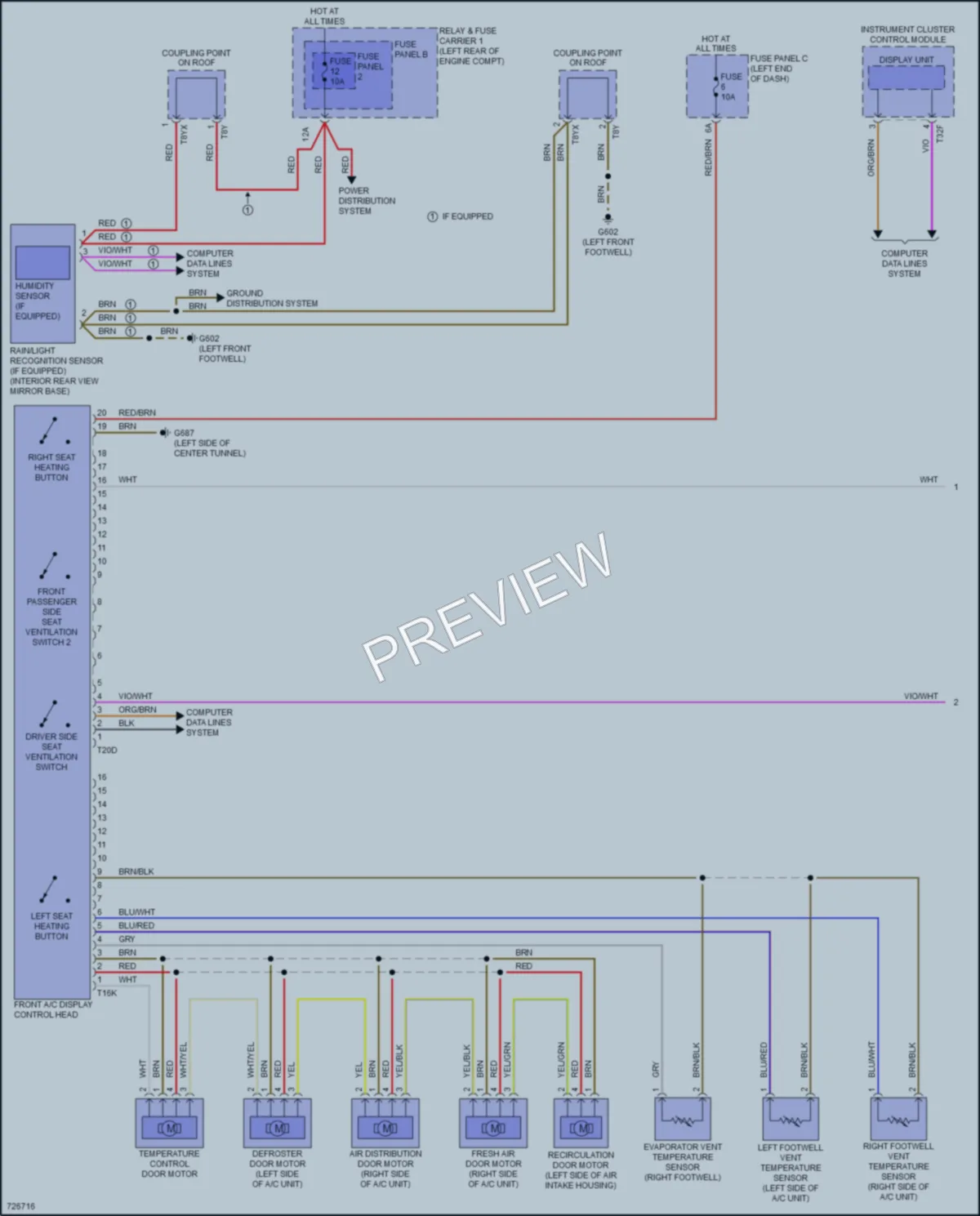 2020 Audi A4allroad Air Conditioning wiring diagram preview