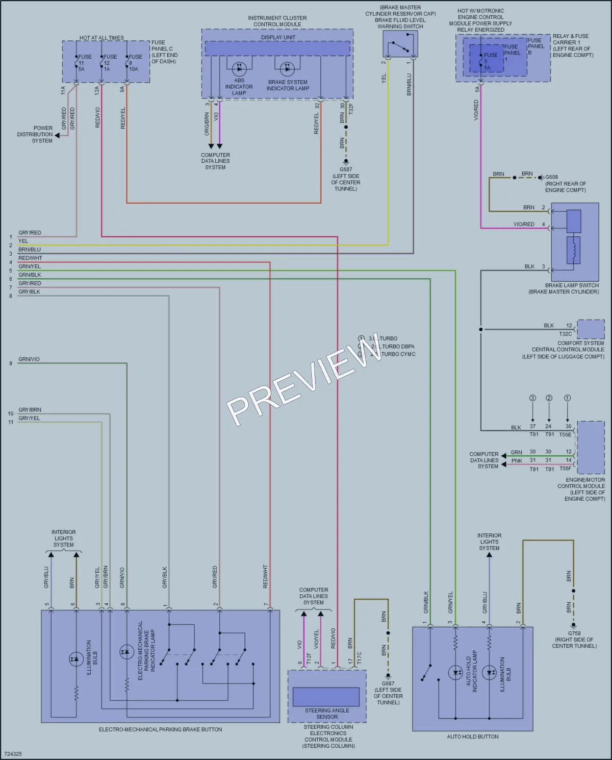 2020 Audi A4allroad Anti Lock Brakes wiring diagram preview