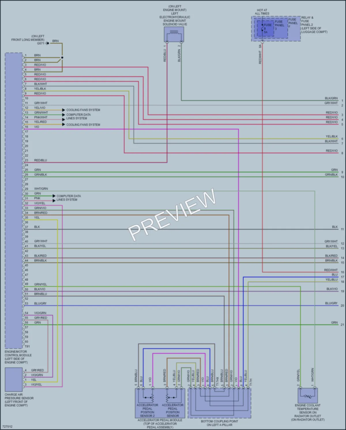 2020 Audi A5 Engine Performance wiring diagram preview