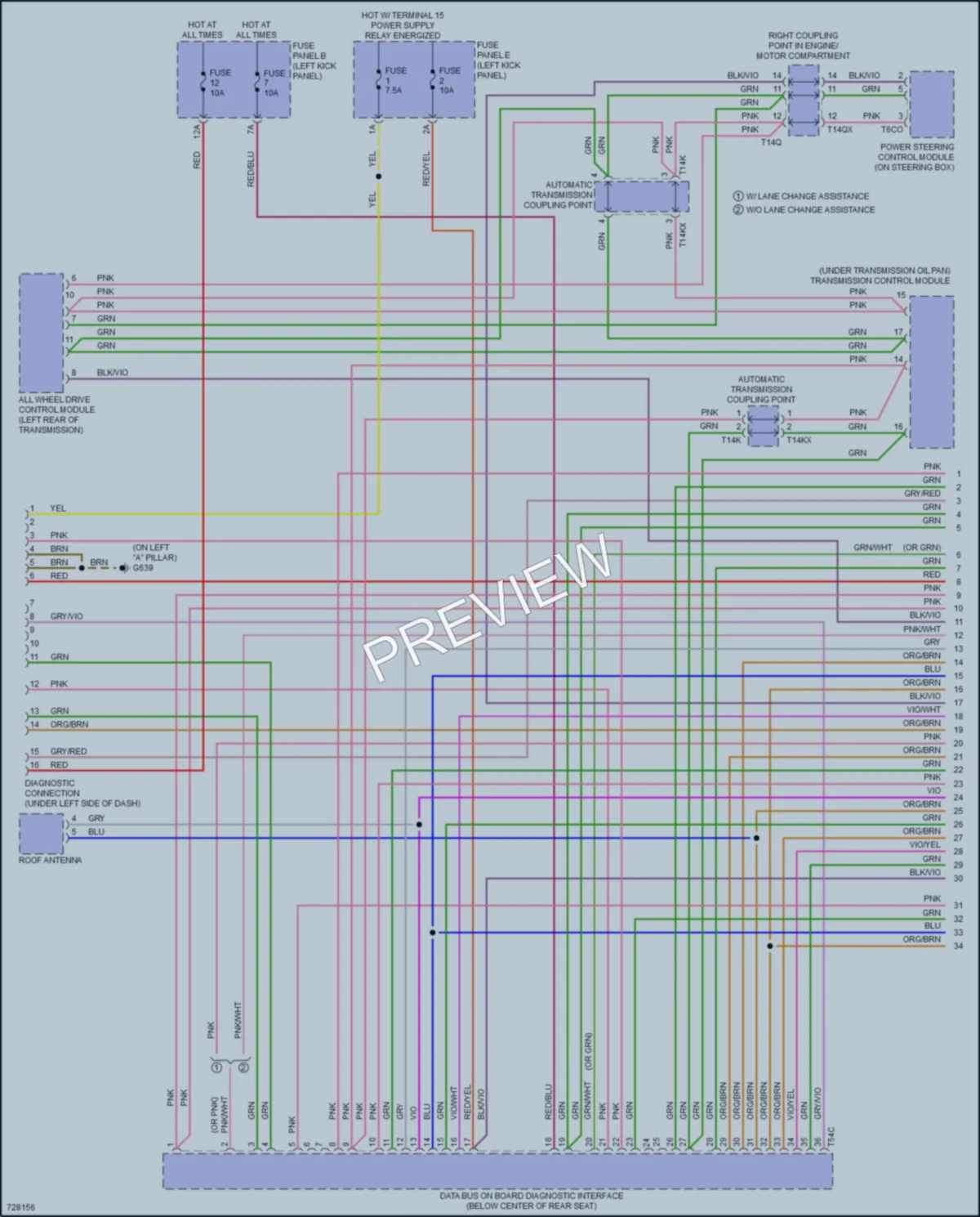 2020 Audi A6 Computer Data Lines wiring diagram preview