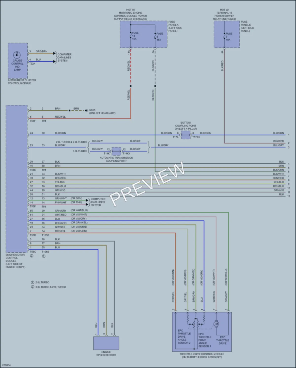 2020 Audi A6 Cruise Control wiring diagram preview