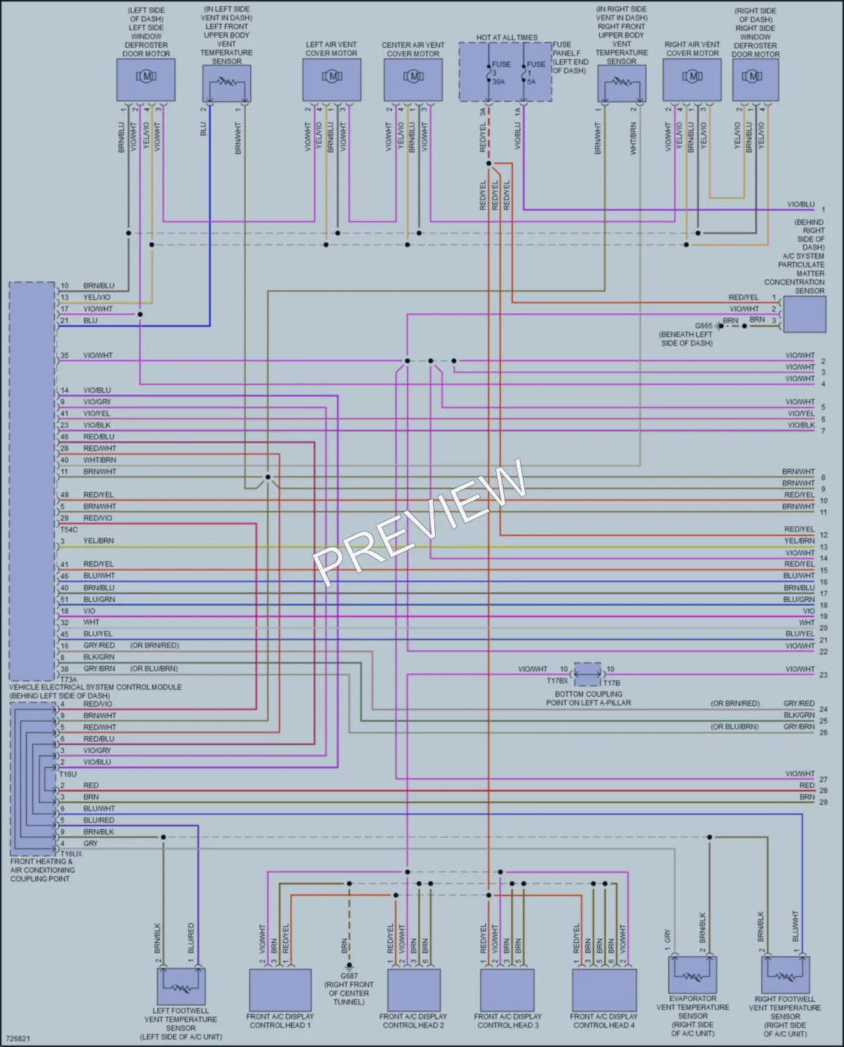 2020 Audi A8L Air Conditioning wiring diagram preview