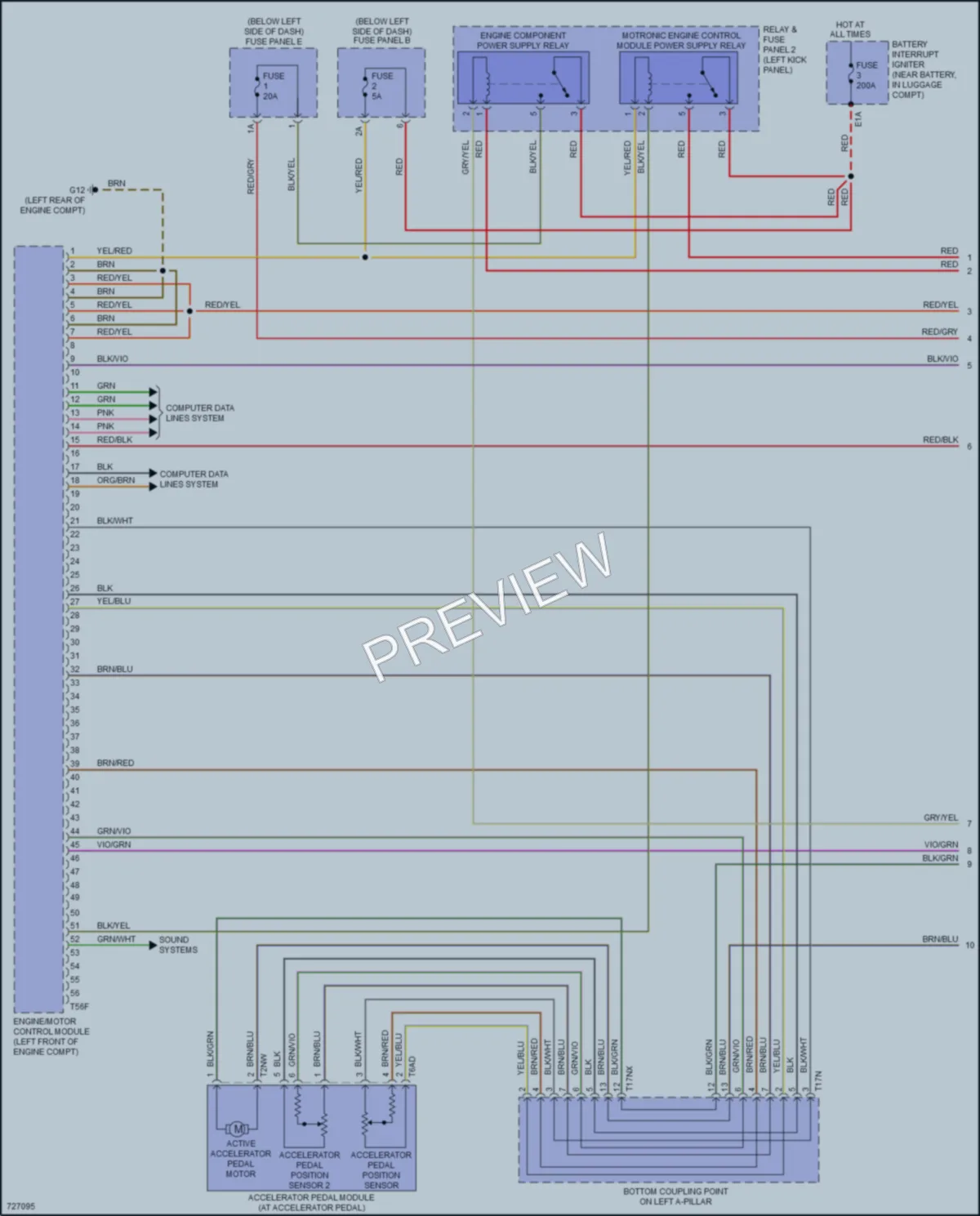 2020 Audi A8Le Engine Performance wiring diagram preview
