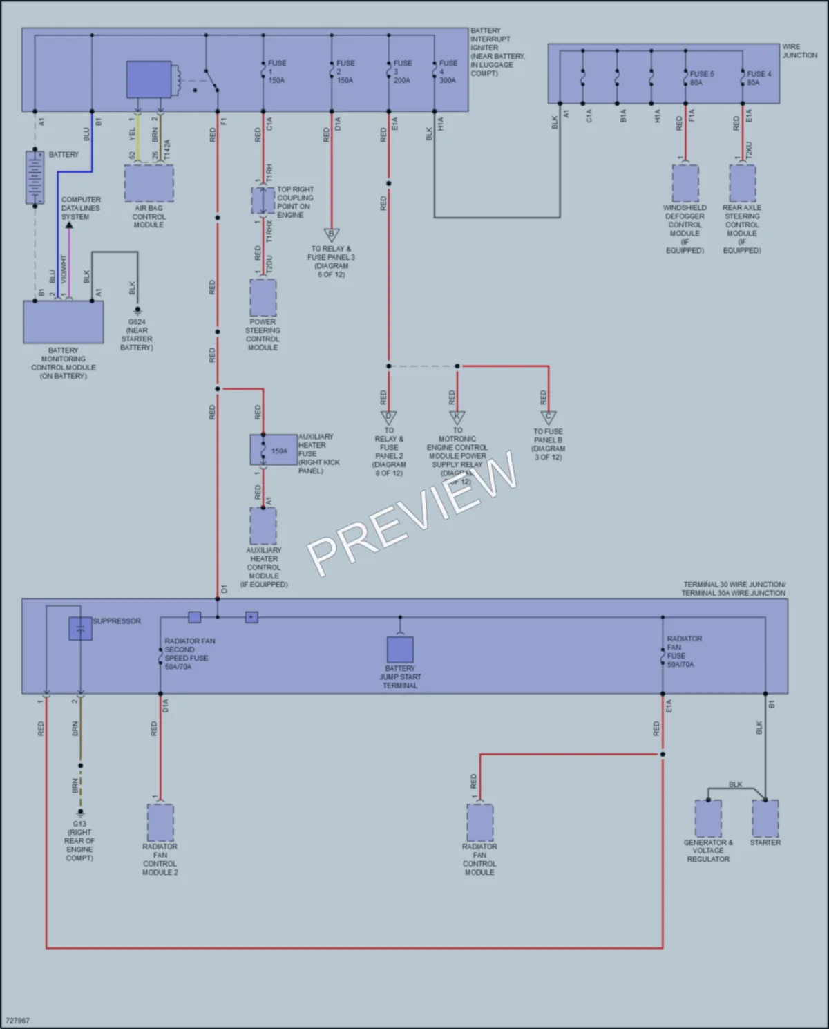 2020 Audi A8Le Power Distribution wiring diagram preview