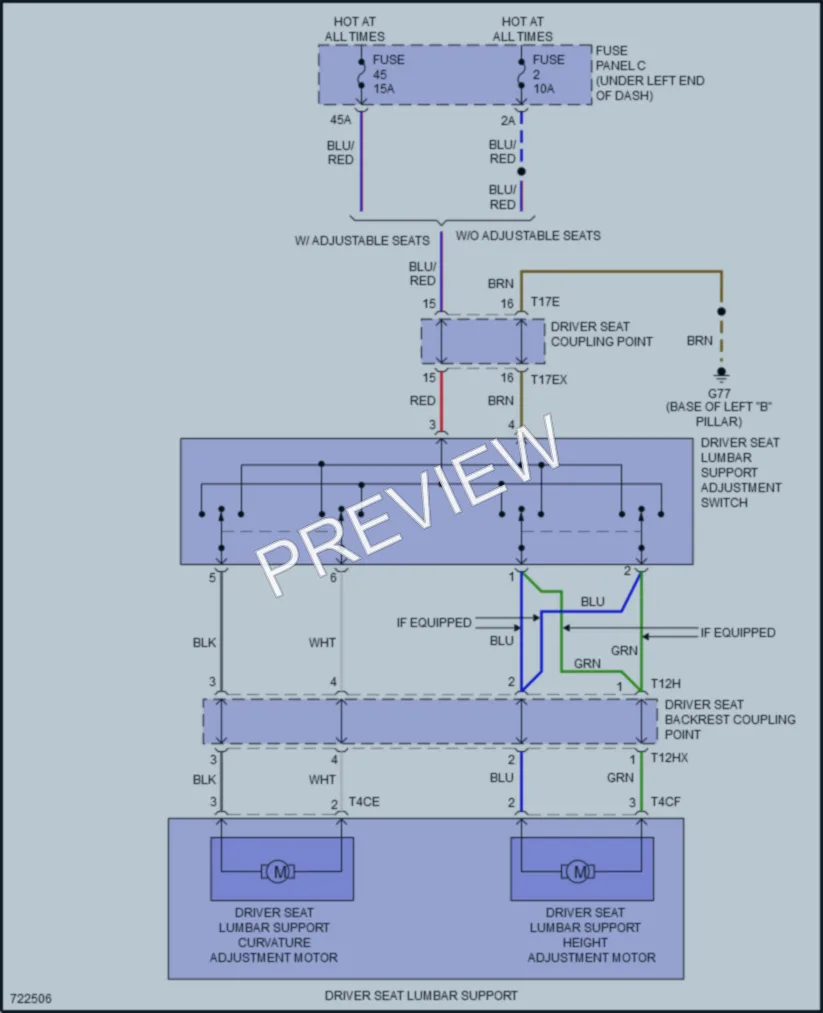 2020 Audi Q3 Power Seats wiring diagram preview
