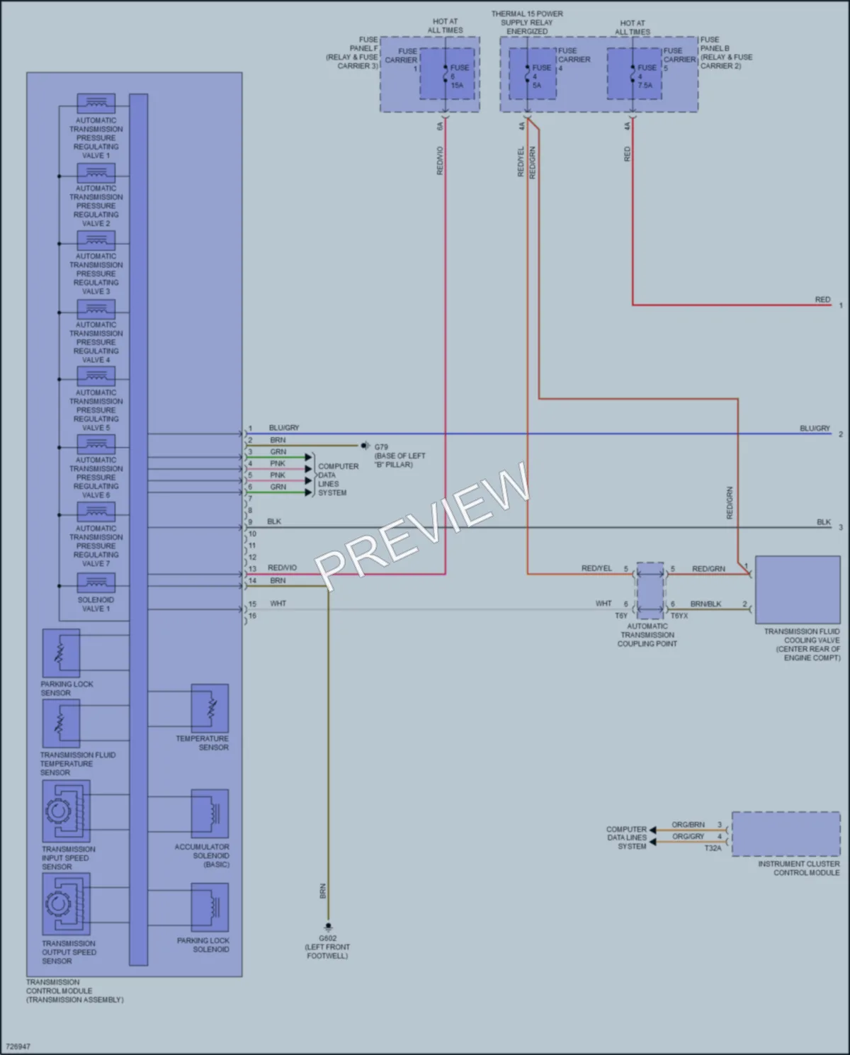 2020 Audi Q7 Transmission wiring diagram preview