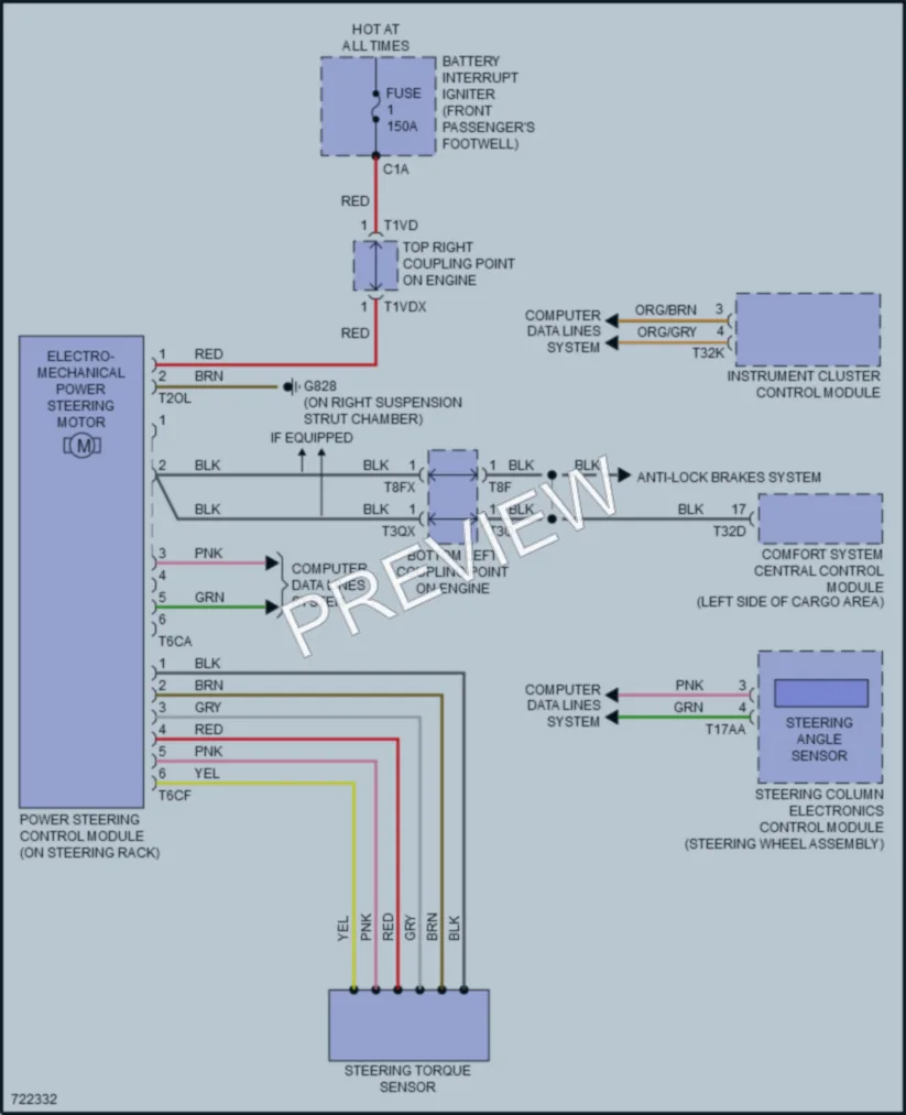 2020 Audi Q8 Electronic Power Steering wiring diagram preview