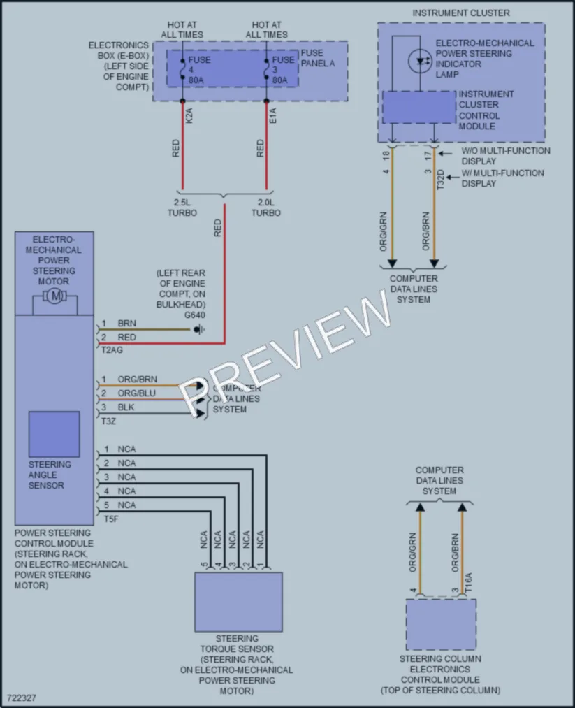 2020 Audi RS3 Electronic Power Steering wiring diagram preview