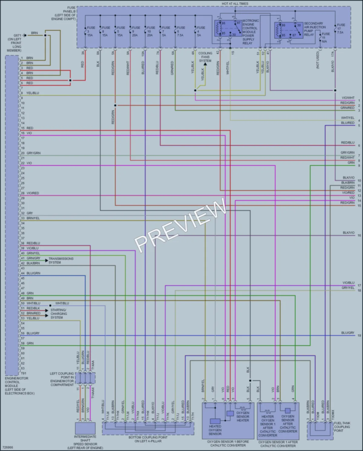 2020 Audi RS3 Engine Performance wiring diagram preview