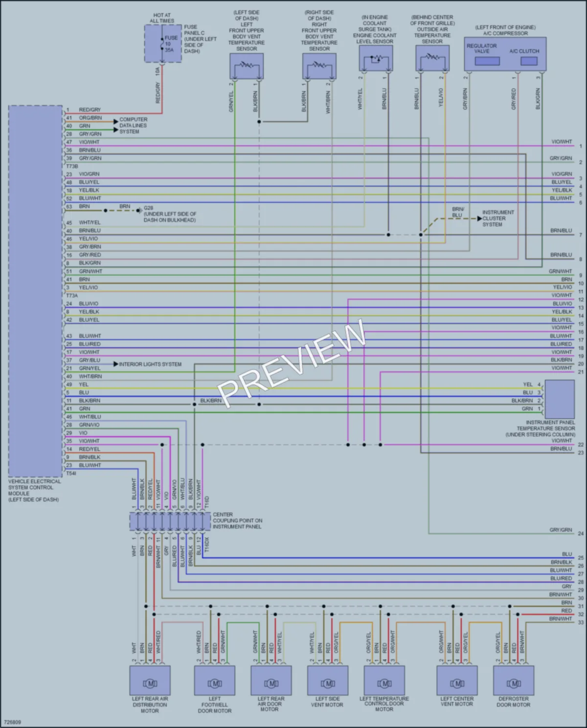 2020 Audi RSQ8 Air Conditioning wiring diagram preview