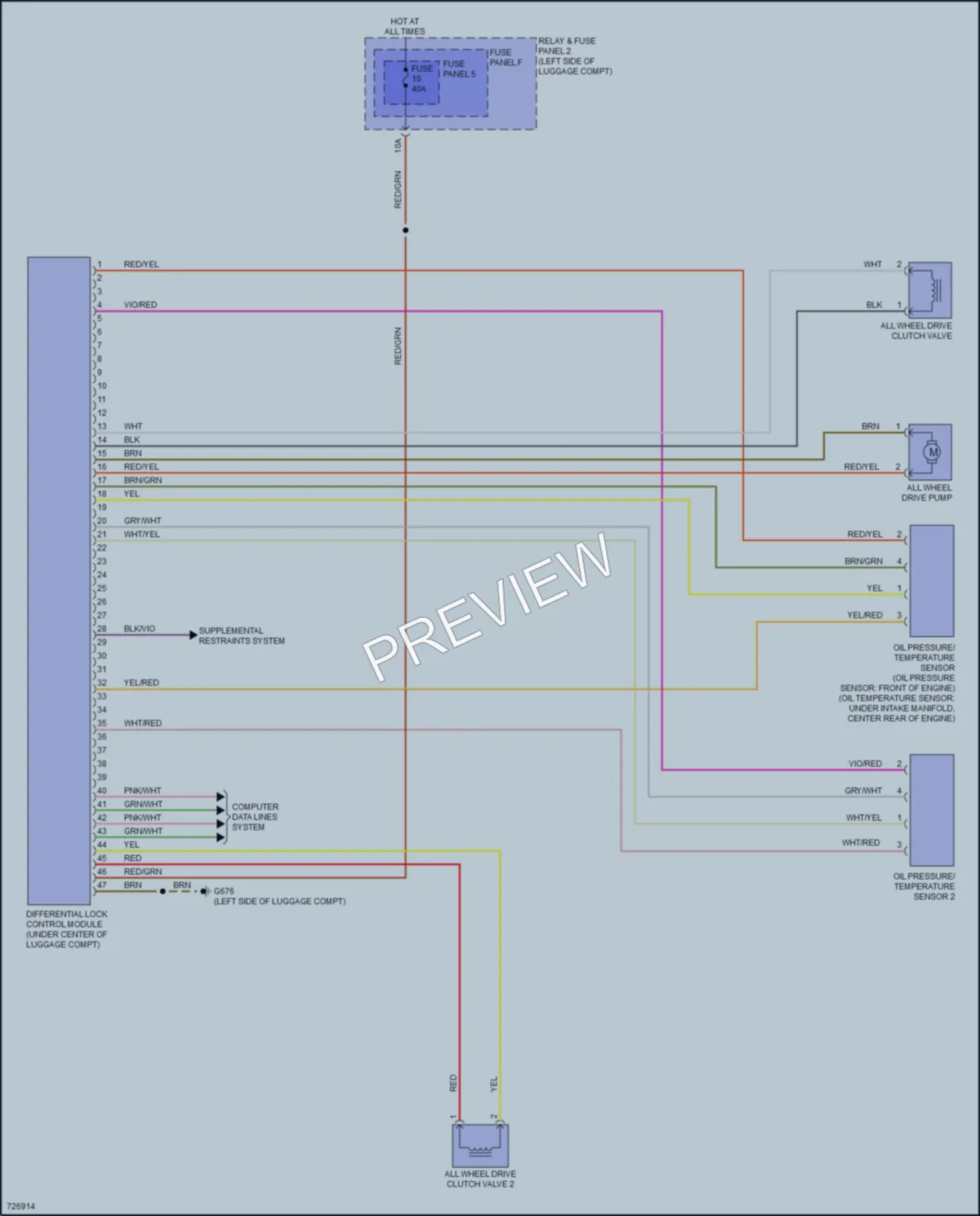 2020 Audi S5 Transmission wiring diagram preview