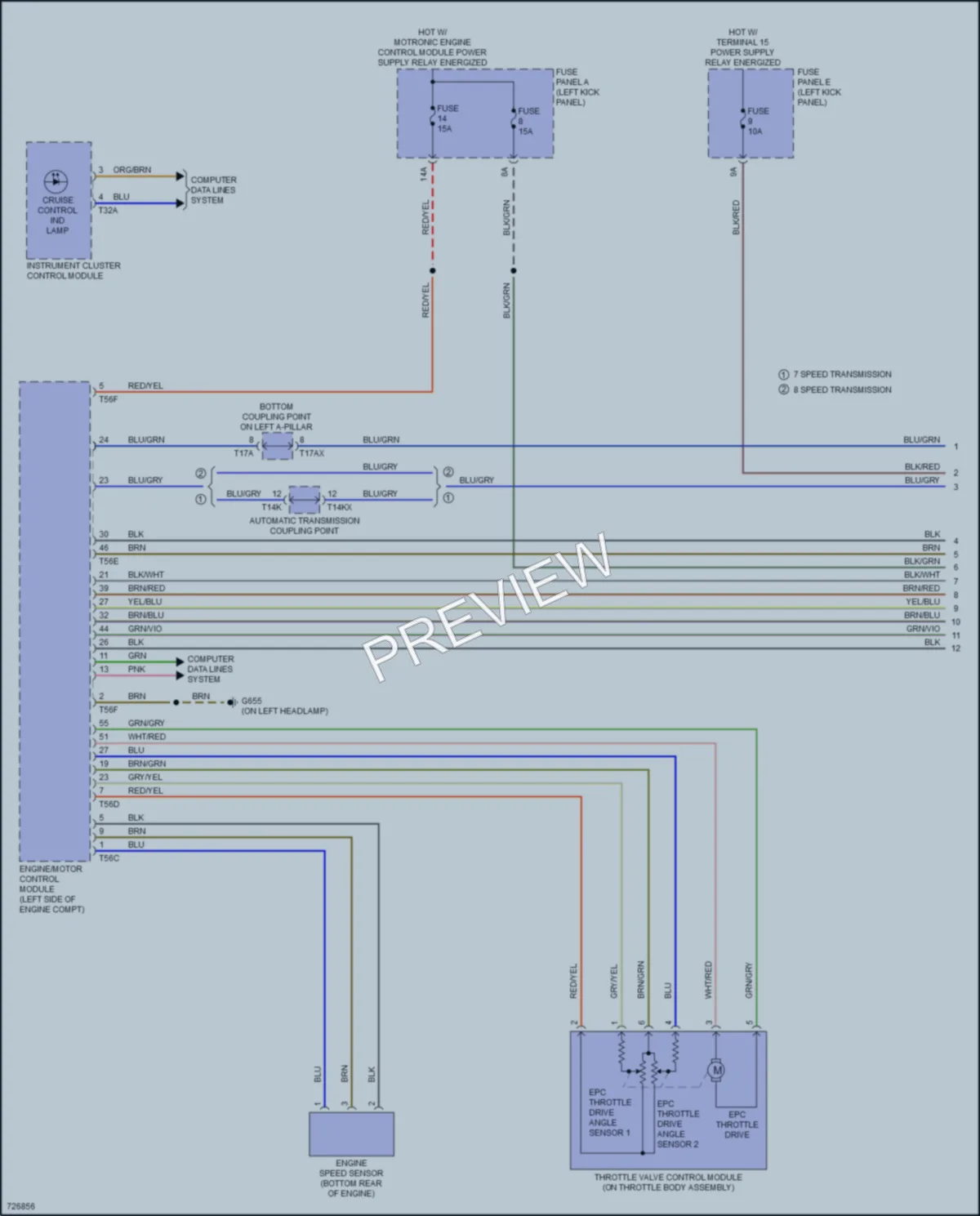 2020 Audi S7 Cruise Control wiring diagram preview