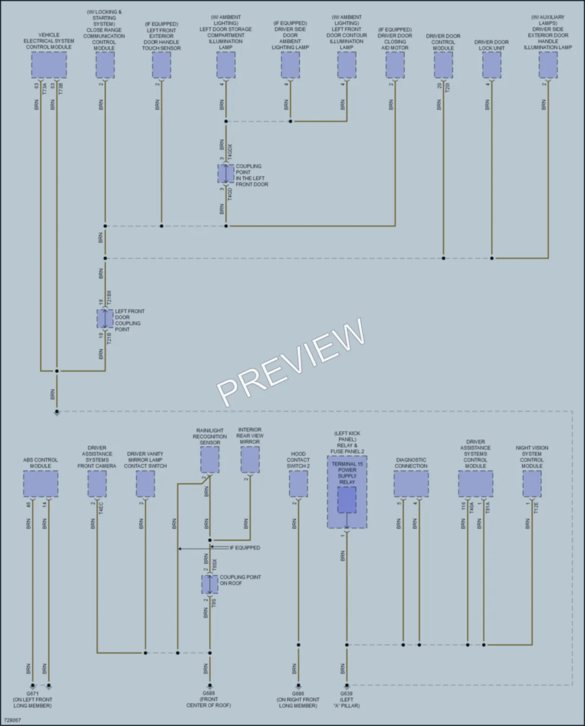 2020 Audi S7 Ground Distribution wiring diagram preview