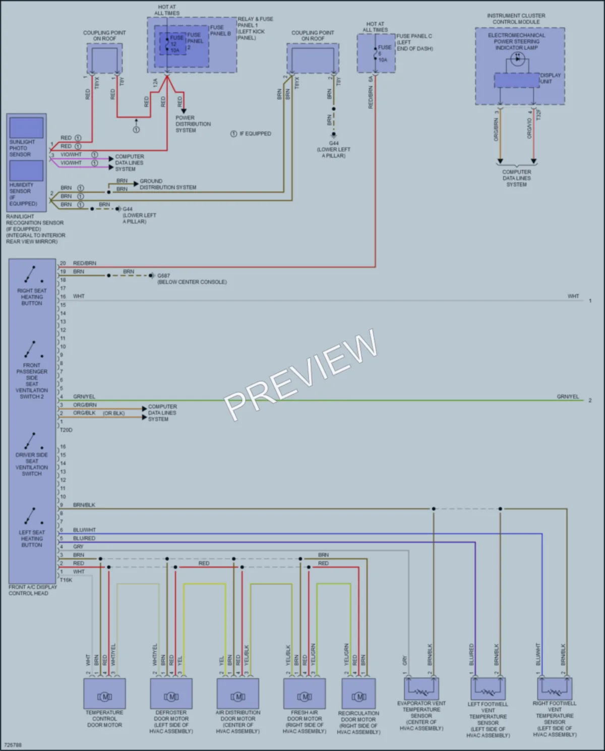 2020 Audi SQ5 Air Conditioning wiring diagram preview