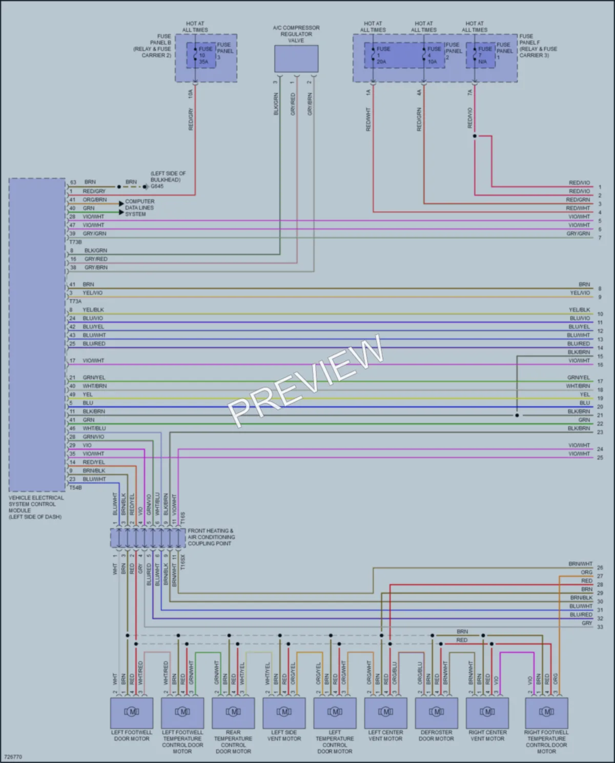 2020 Audi SQ7 Air Conditioning wiring diagram preview