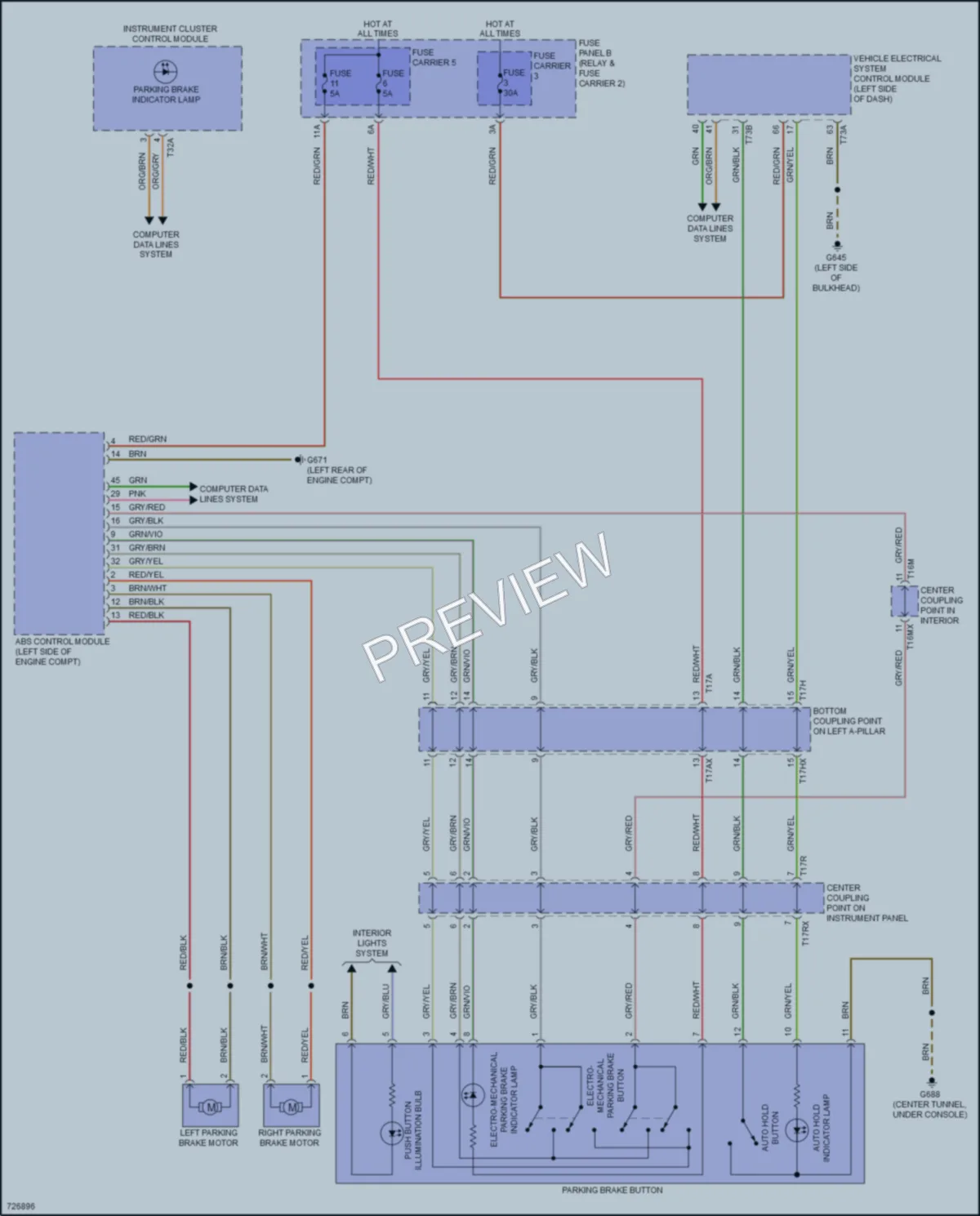 2020 Audi SQ7 Shift Interlock wiring diagram preview