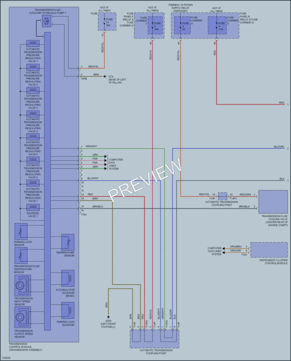 2020 Audi SQ7 Transmission wiring diagram preview