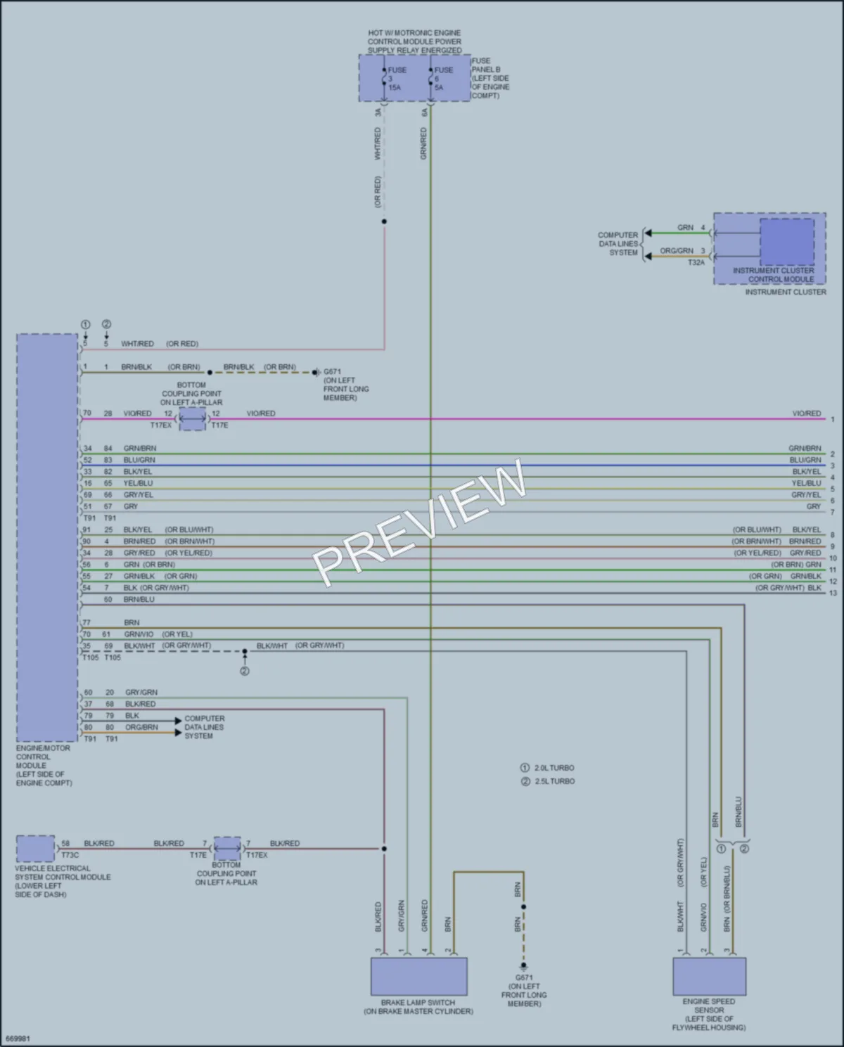 2020 Audi TTRS Cruise Control wiring diagram preview