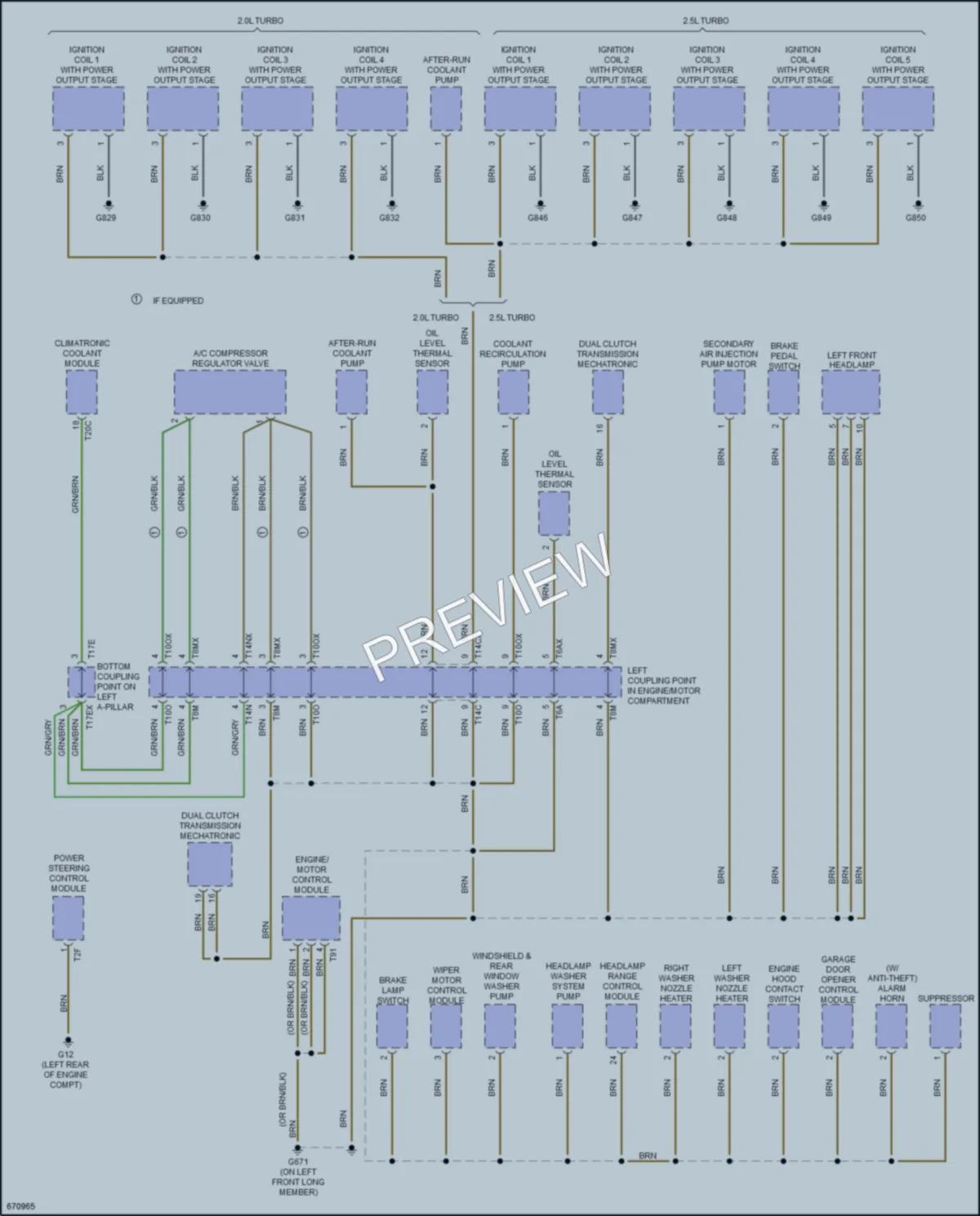 2020 Audi TTRS Ground Distribution wiring diagram preview