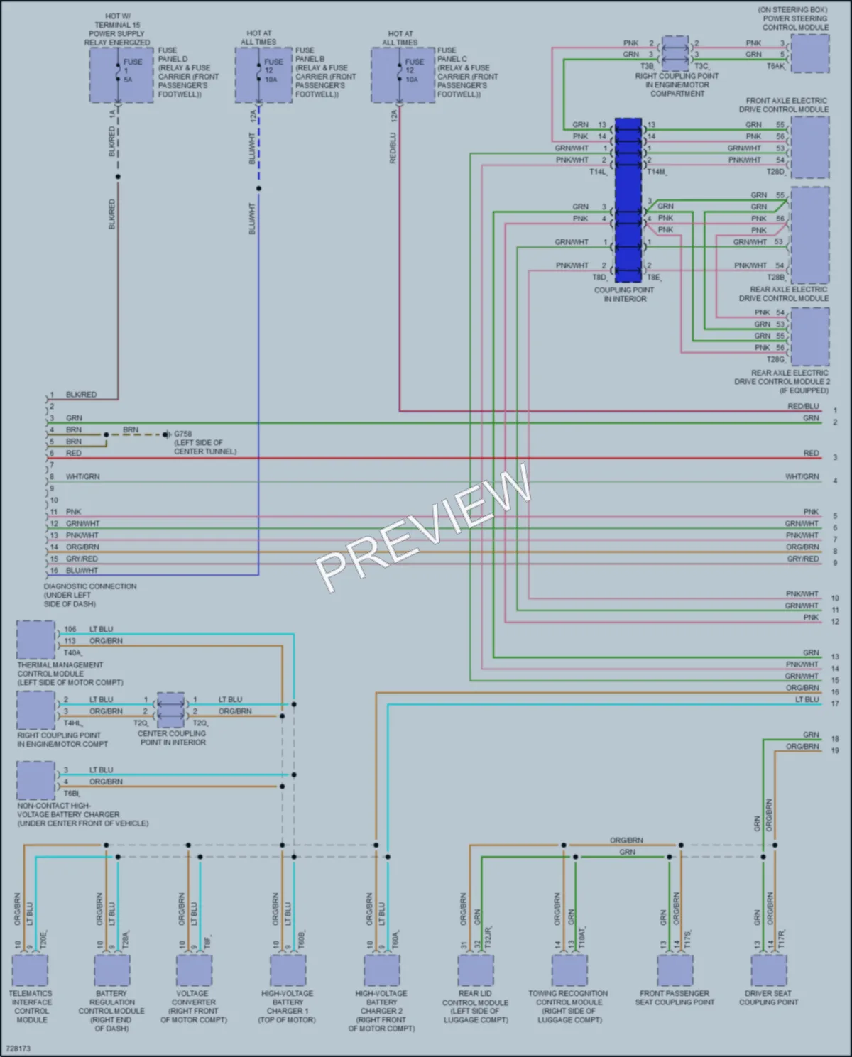 2020 Audi etronSportback Computer Data Lines wiring diagram preview