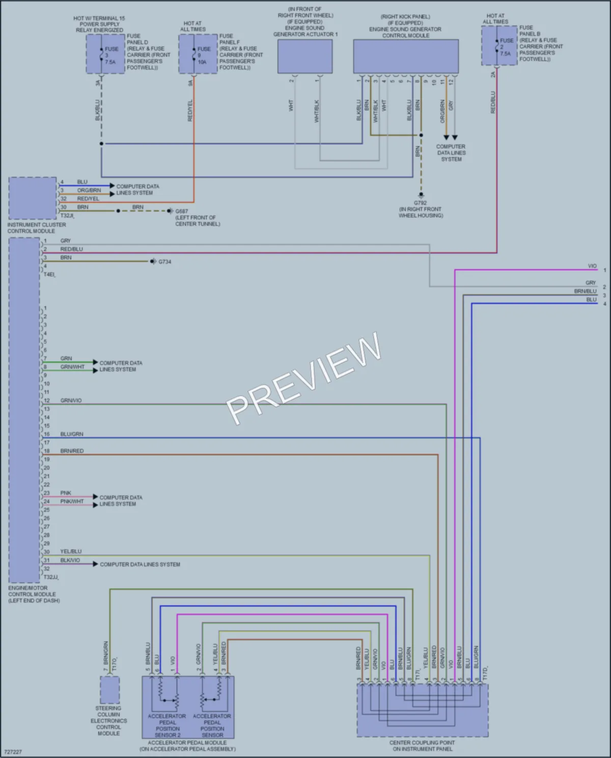 2020 Audi etronSportback Engine Performance wiring diagram preview