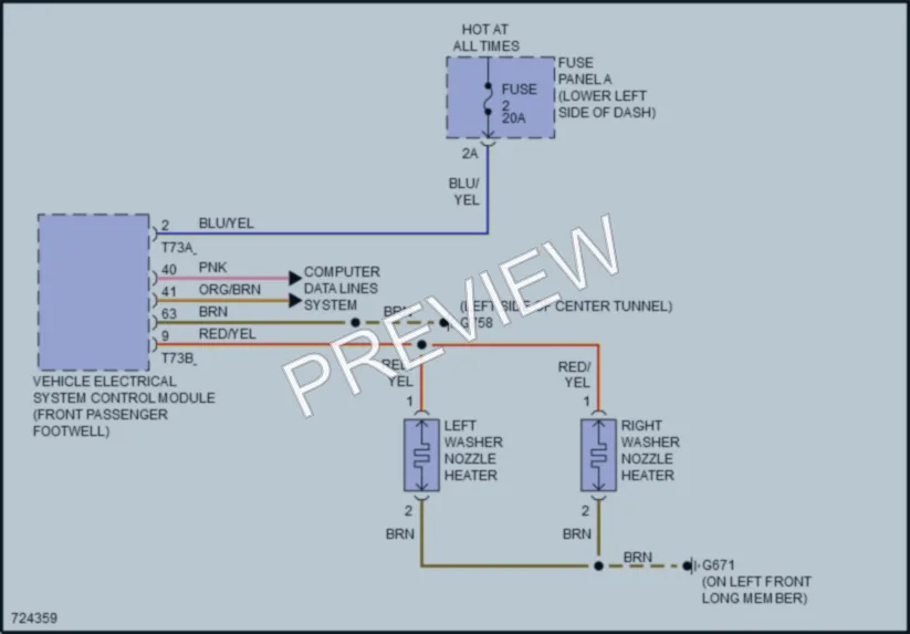 2020 Audi etronSportback Wiper Washer wiring diagram preview