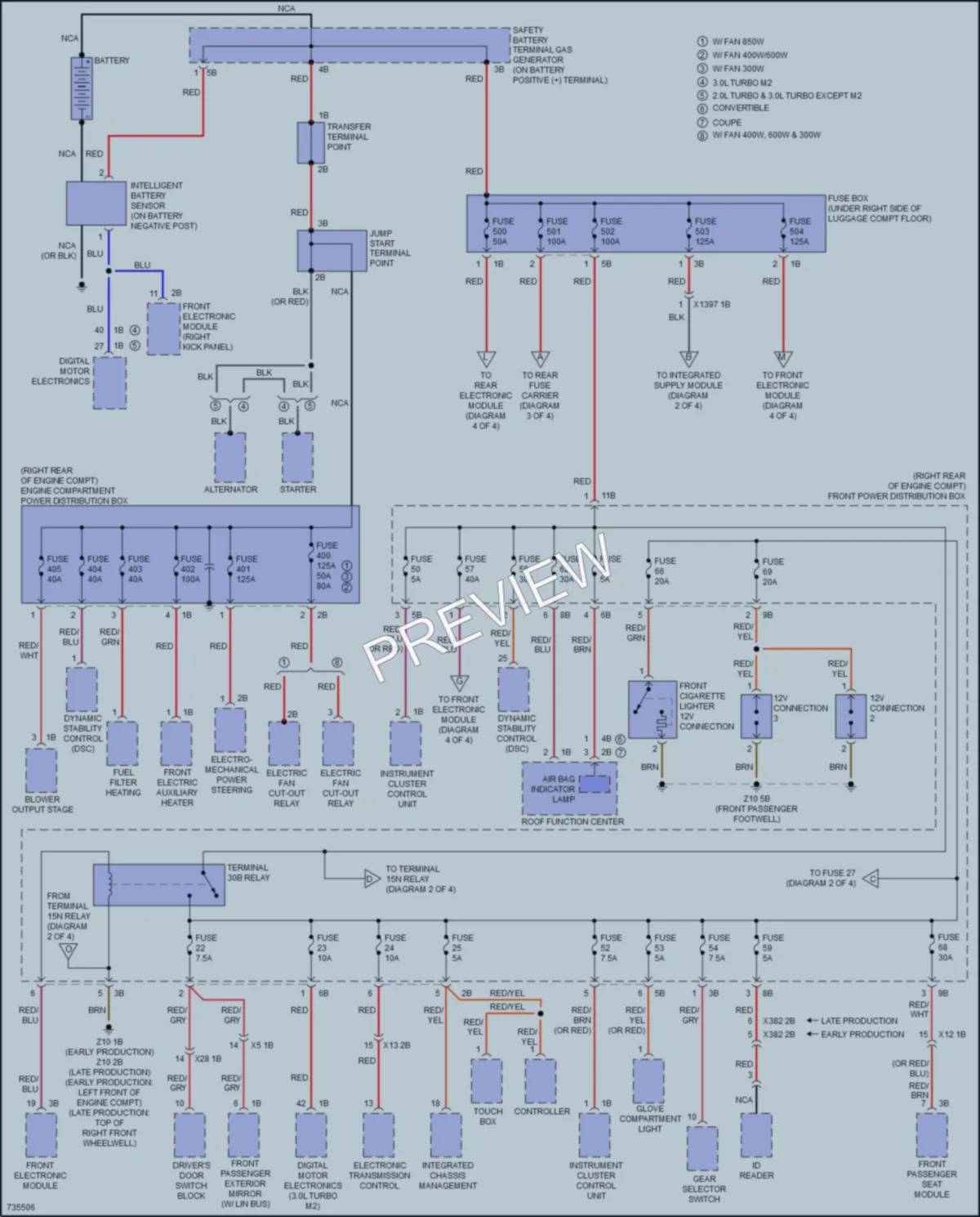 2020 BMW 230i Power Distribution wiring diagram preview