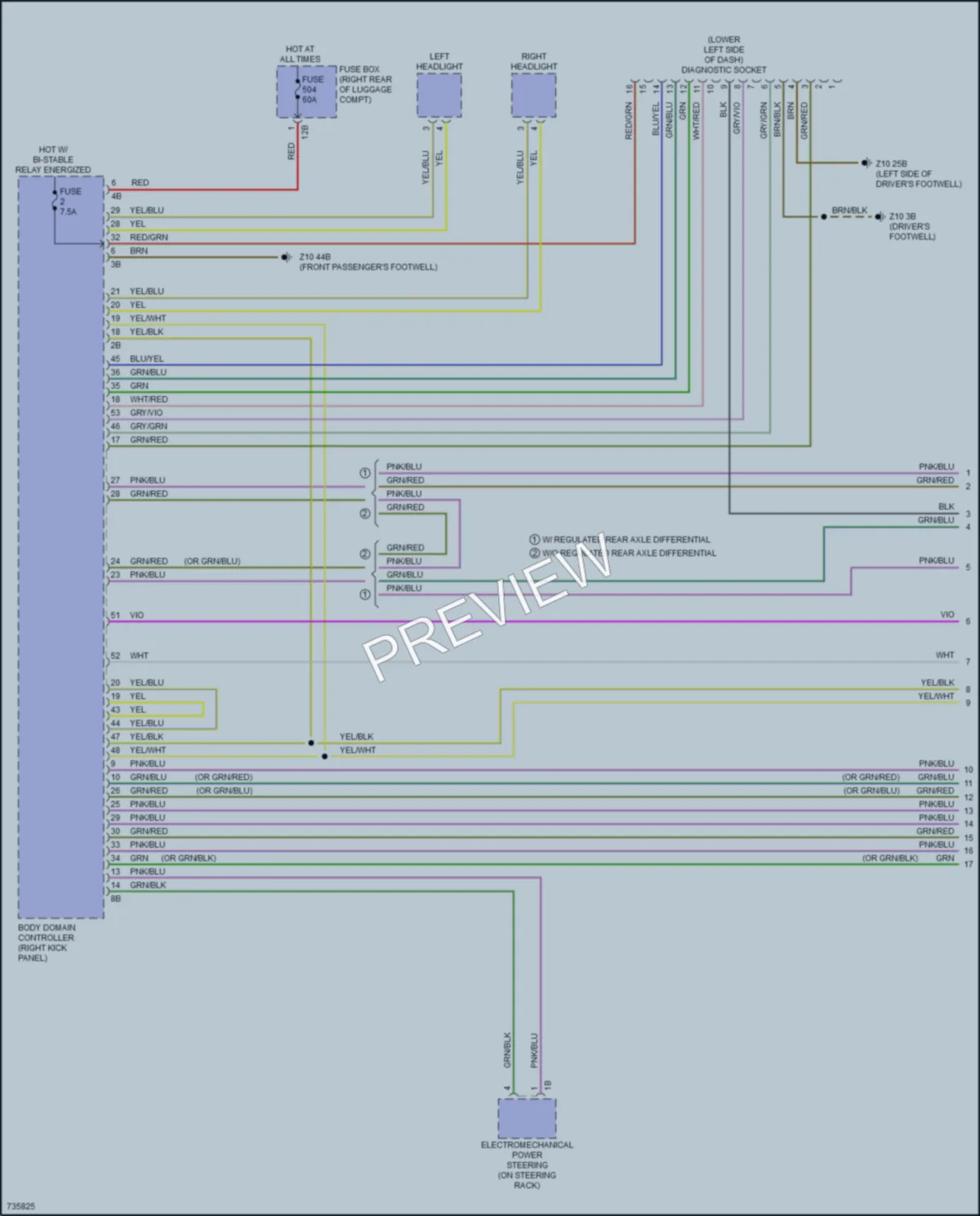 2020 BMW 330i Computer Data Lines wiring diagram preview