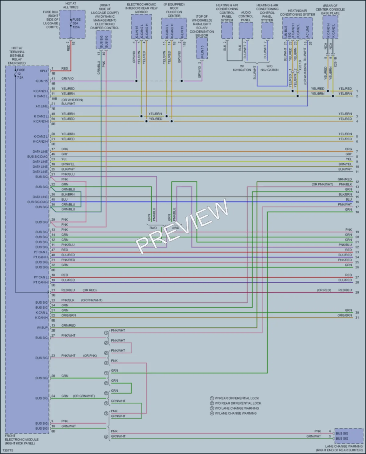 2020 BMW 430i Computer Data Lines wiring diagram preview
