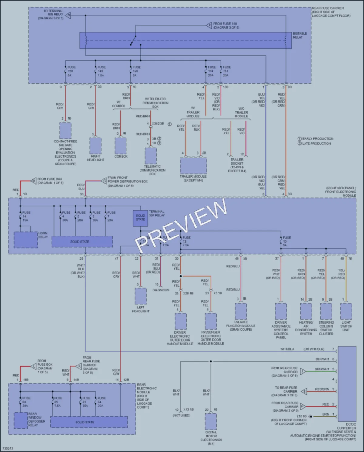 2020 BMW 440i Power Distribution wiring diagram preview