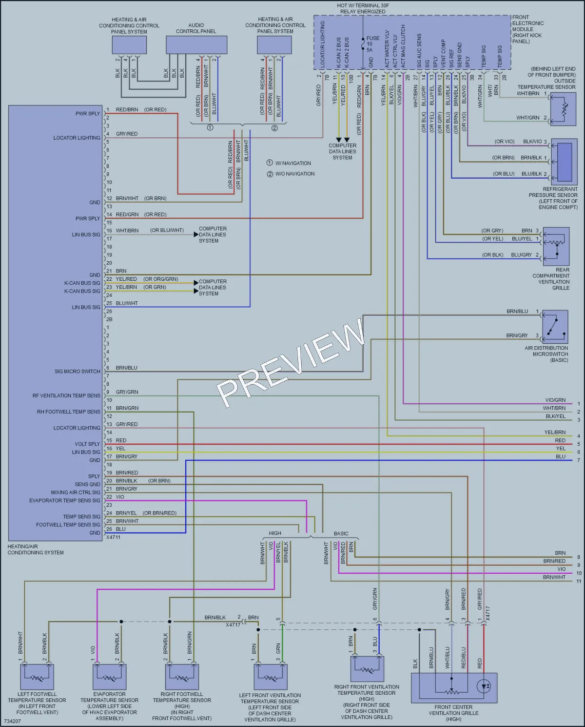 2020 BMW 440iGranCoupe Air Conditioning wiring diagram preview