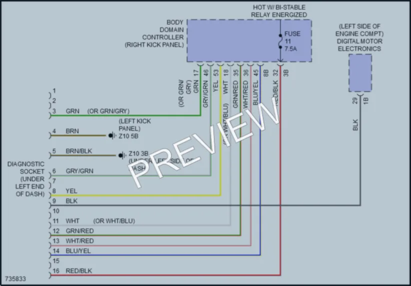 2020 BMW 540i Computer Data Lines wiring diagram preview