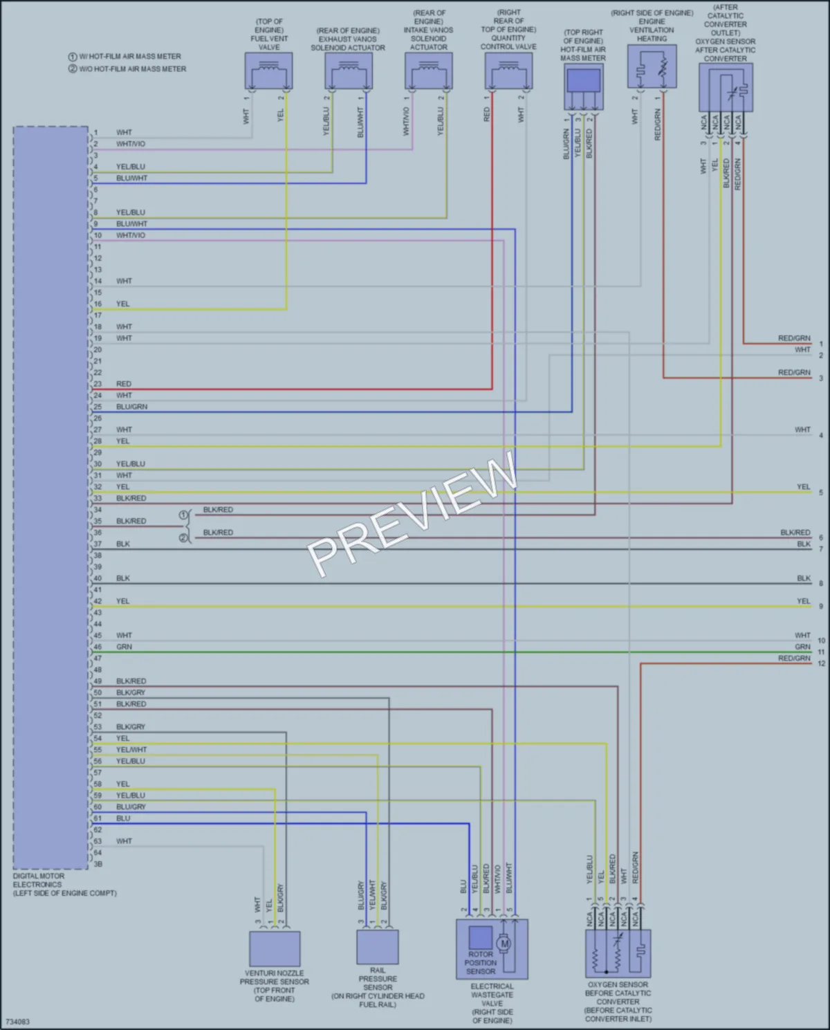 2020 BMW 540i Engine Performance wiring diagram preview