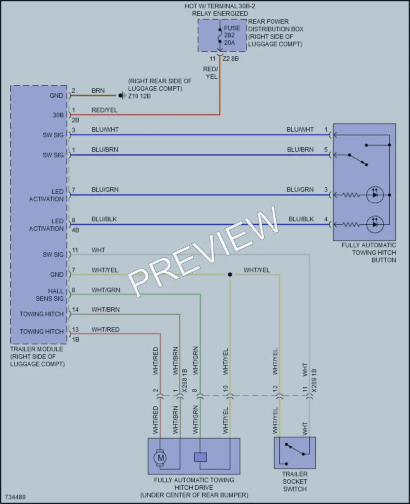 2020 BMW 750i Active Bodyworks wiring diagram preview