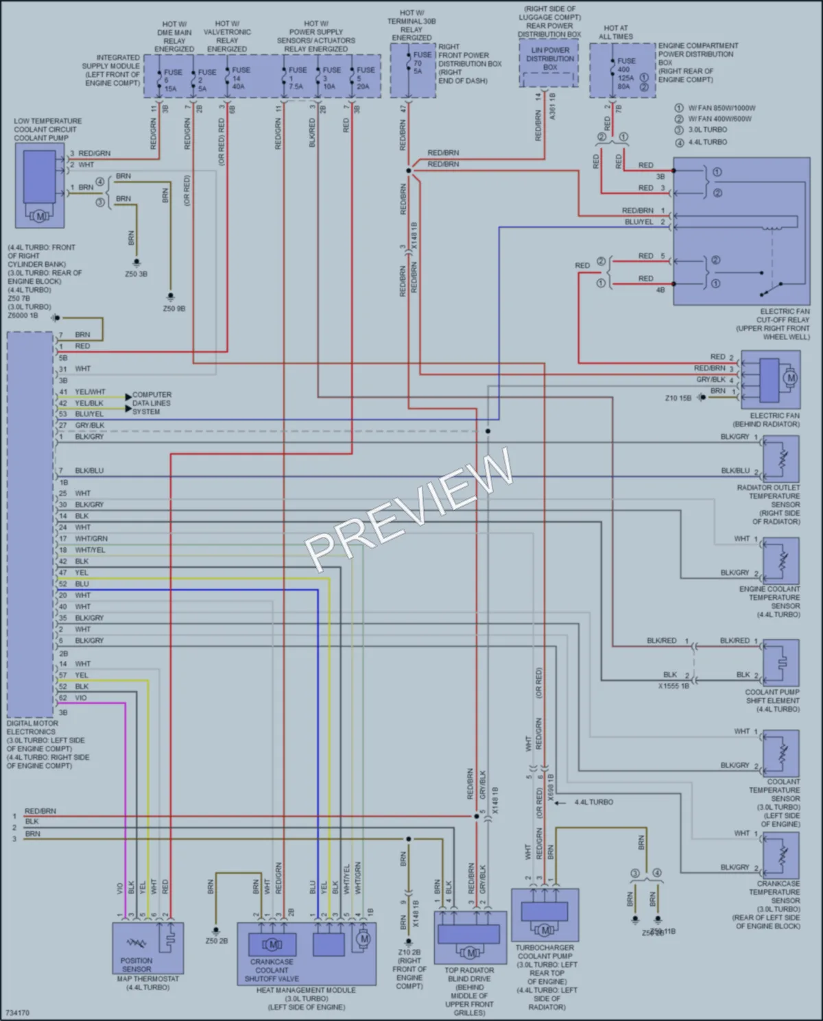 2020 BMW 750i Air Conditioning wiring diagram preview