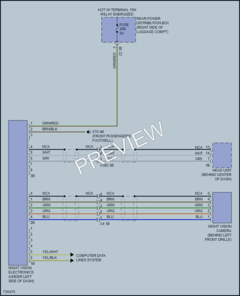 2020 BMW 840i Instrument Cluster wiring diagram preview
