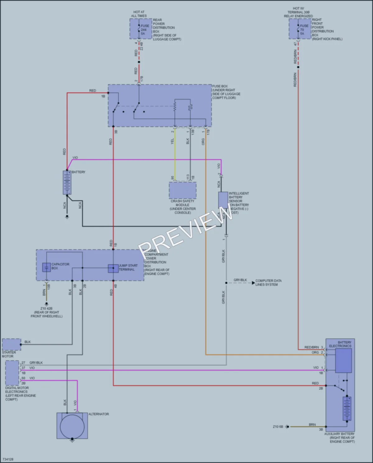 2020 BMW 840iGranCoupe Starting Charging wiring diagram preview