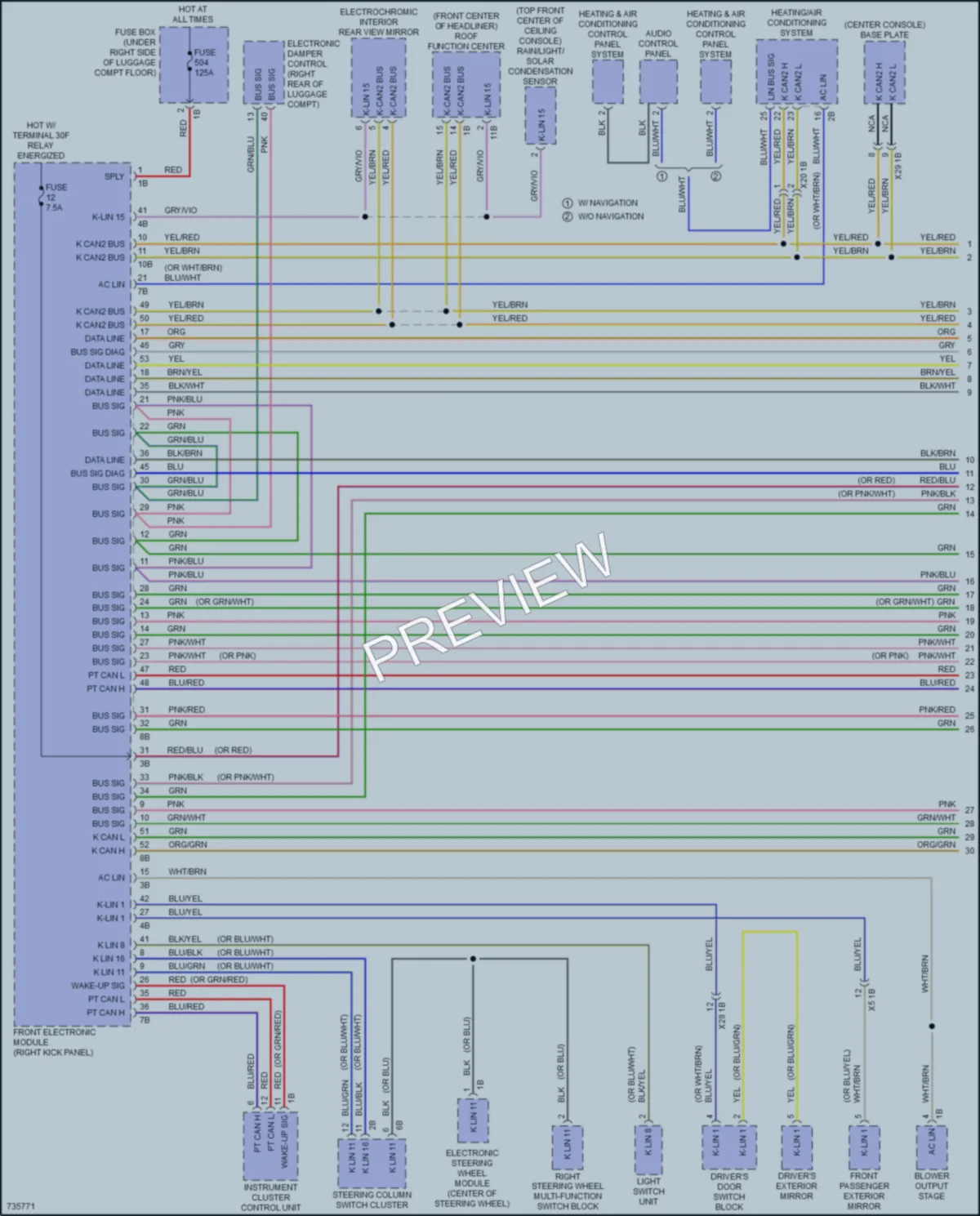 2020 BMW M2 Computer Data Lines wiring diagram preview
