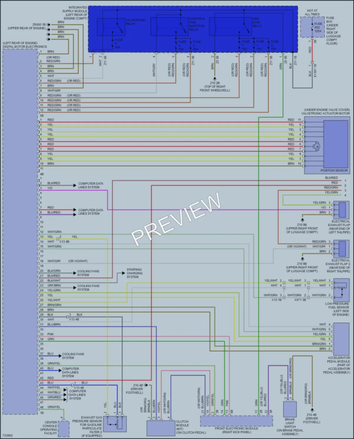 2020 BMW M2 Engine Performance wiring diagram preview