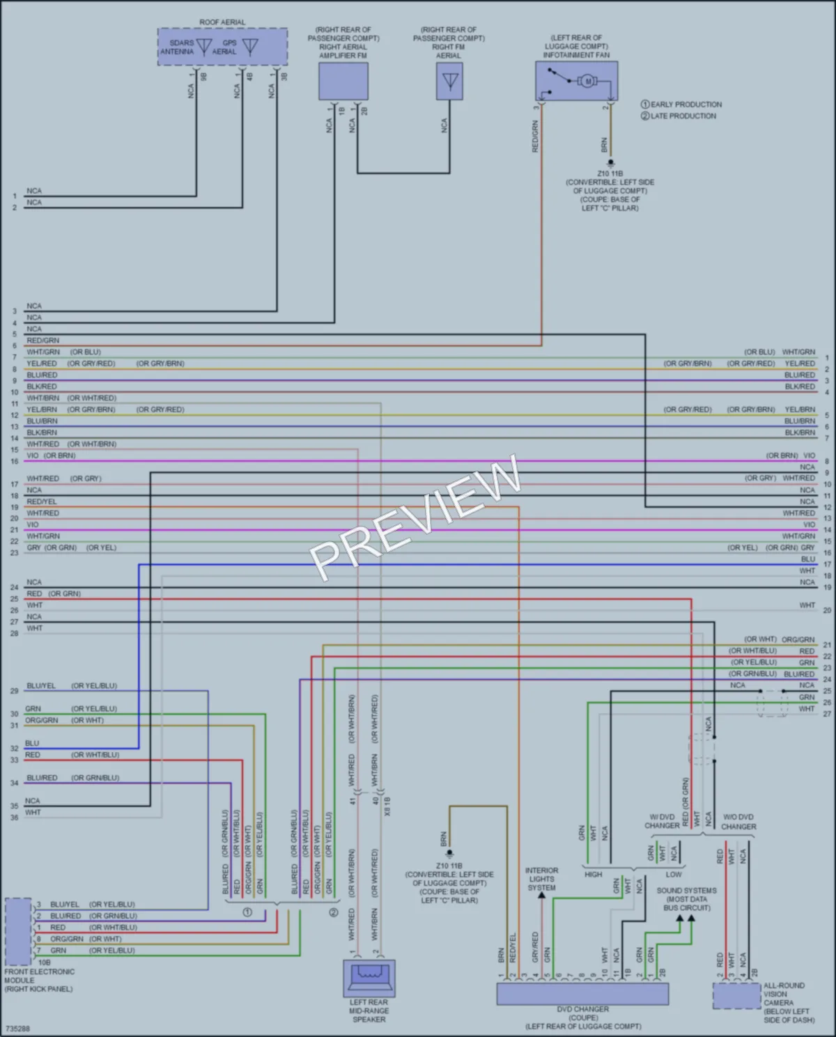 2020 BMW M2 Radio wiring diagram preview