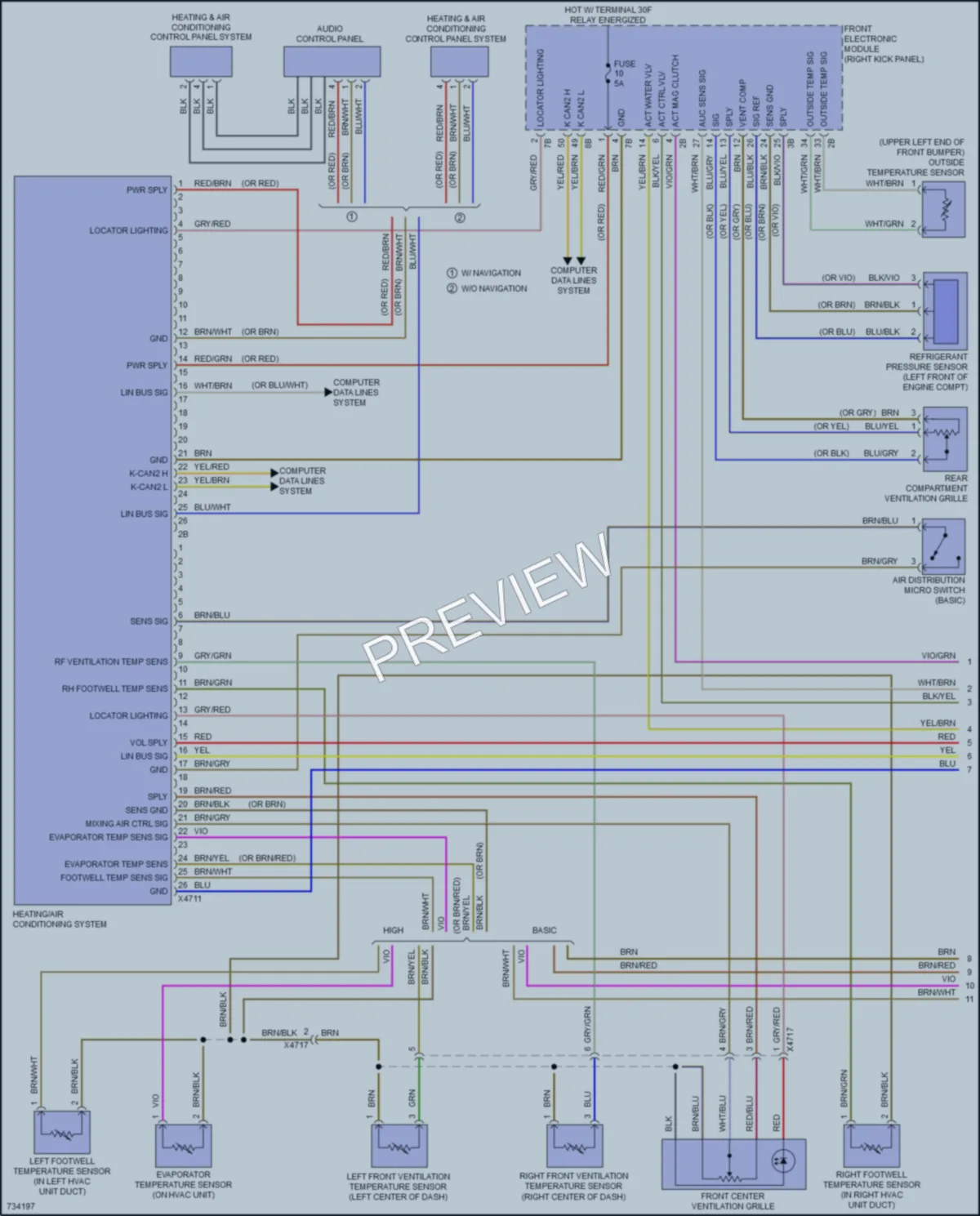 2020 BMW M240i Air Conditioning wiring diagram preview