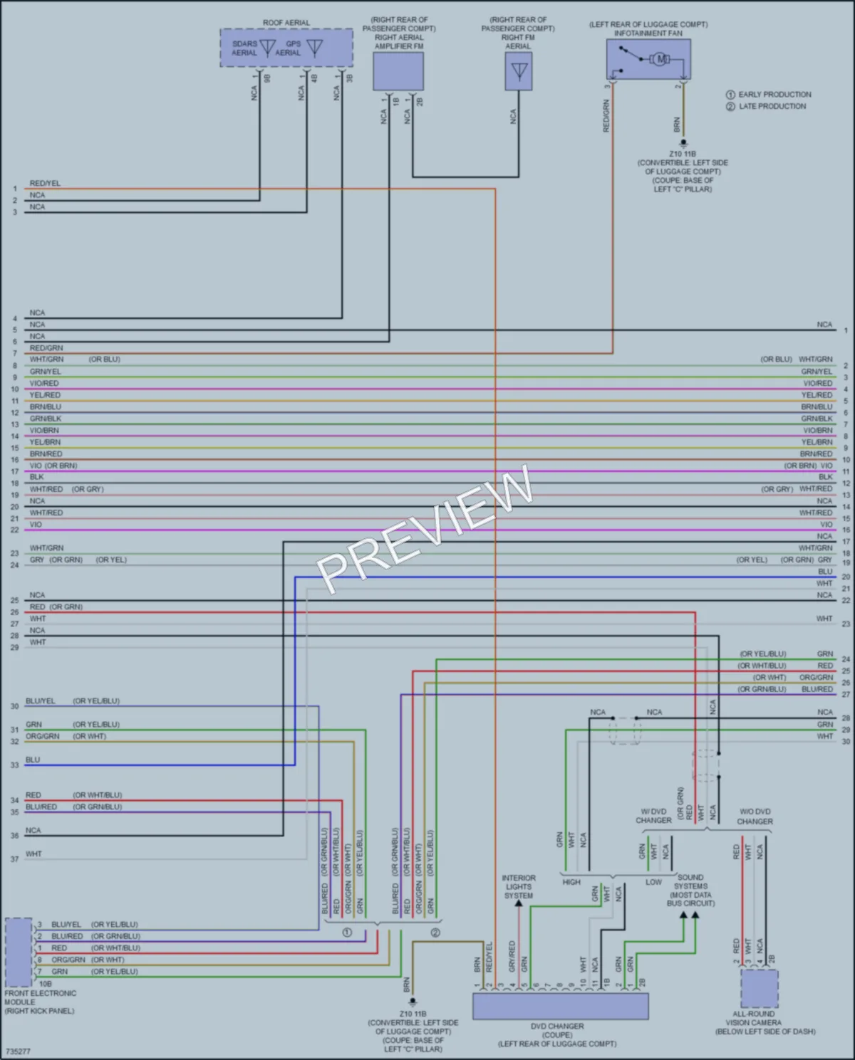 2020 BMW M240i Radio wiring diagram preview