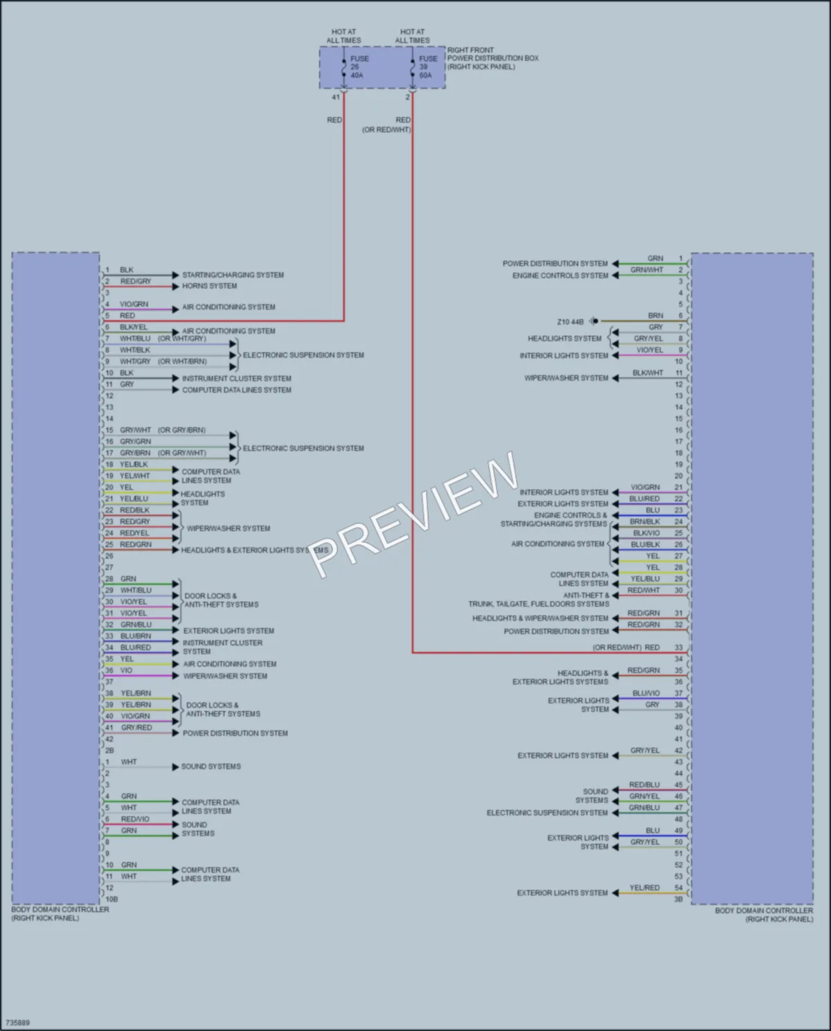 2020 BMW M340i Body Control Modules wiring diagram preview