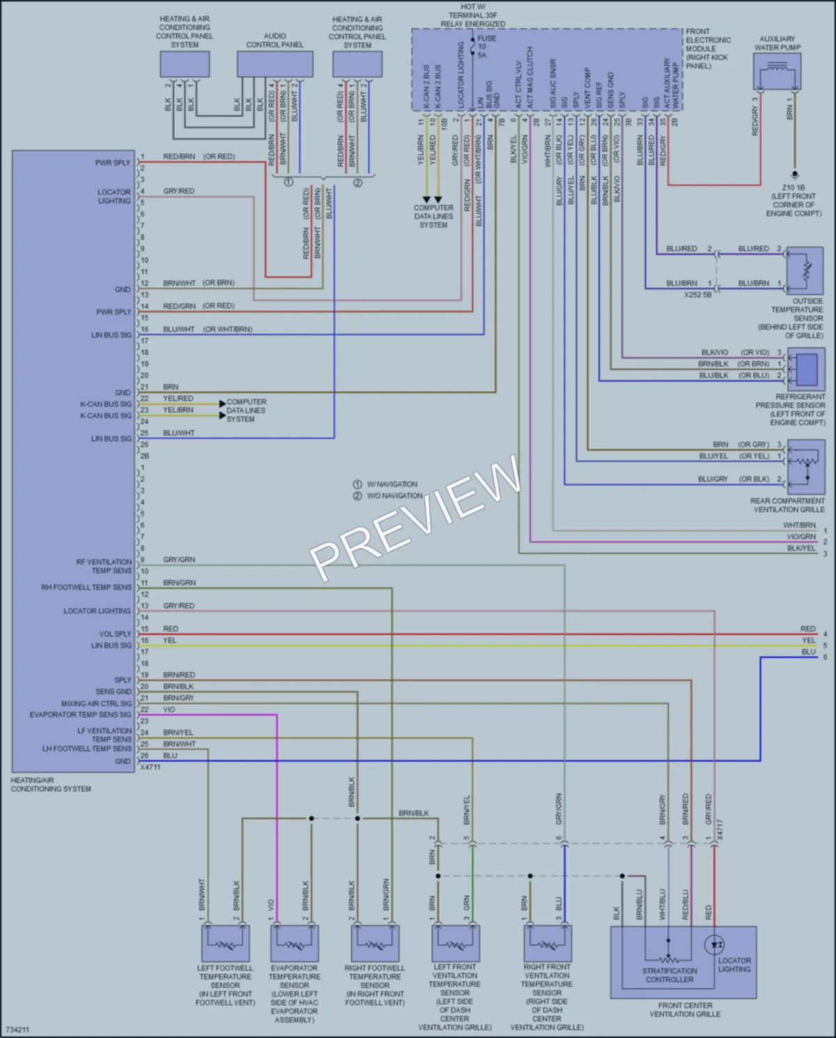 2020 BMW M4 Air Conditioning wiring diagram preview