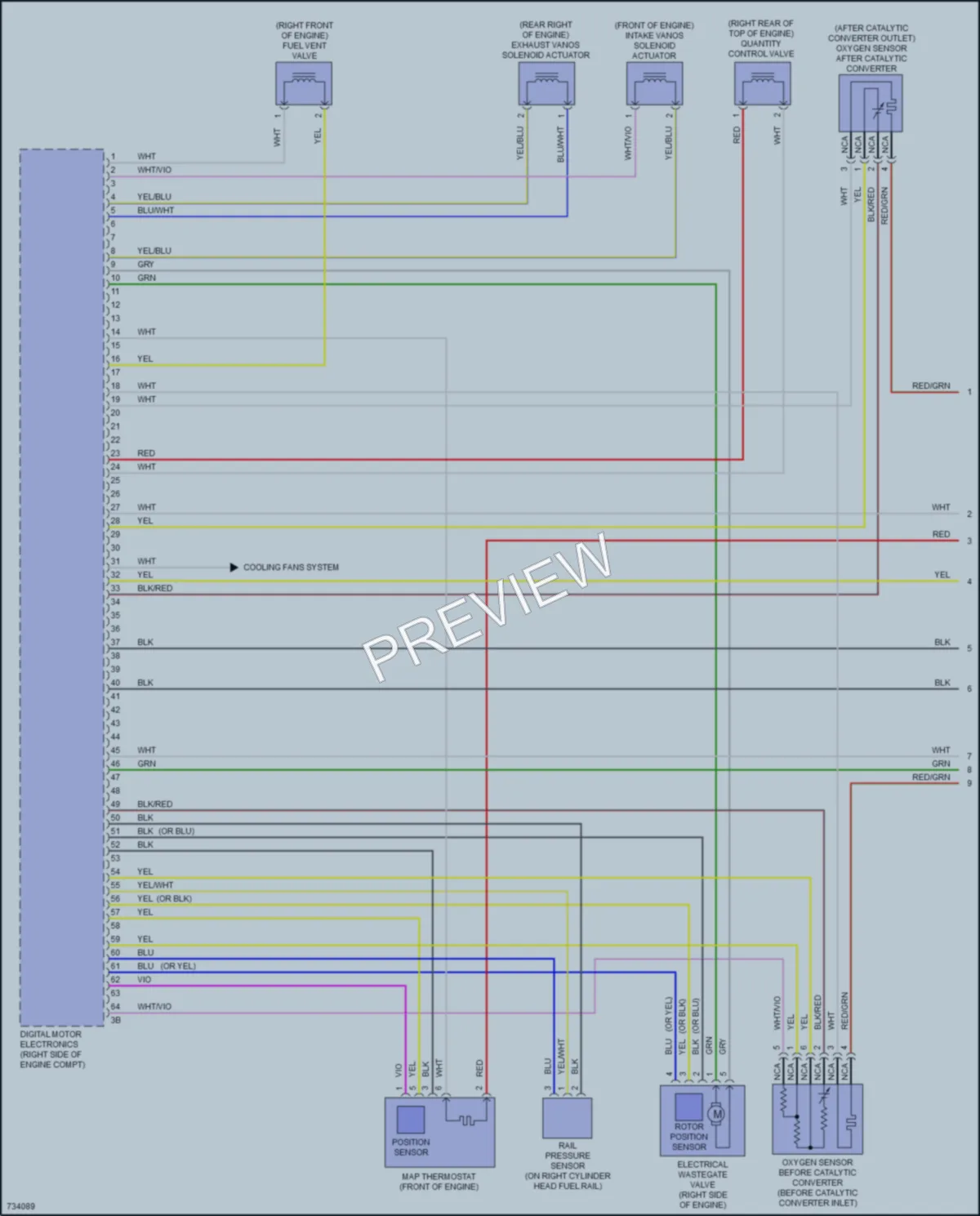 2020 BMW M550i Engine Performance wiring diagram preview