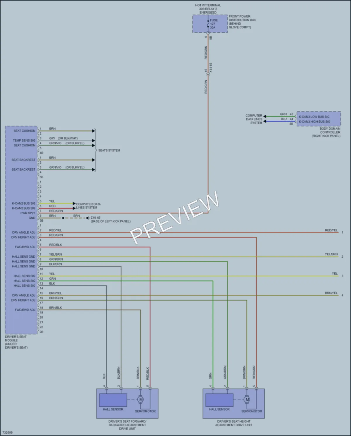 2020 BMW X1 Memory Systems wiring diagram preview