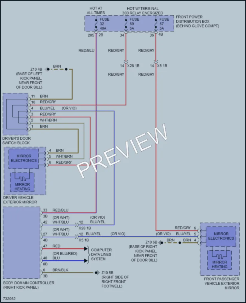 2020 BMW X2 Defoggers wiring diagram preview