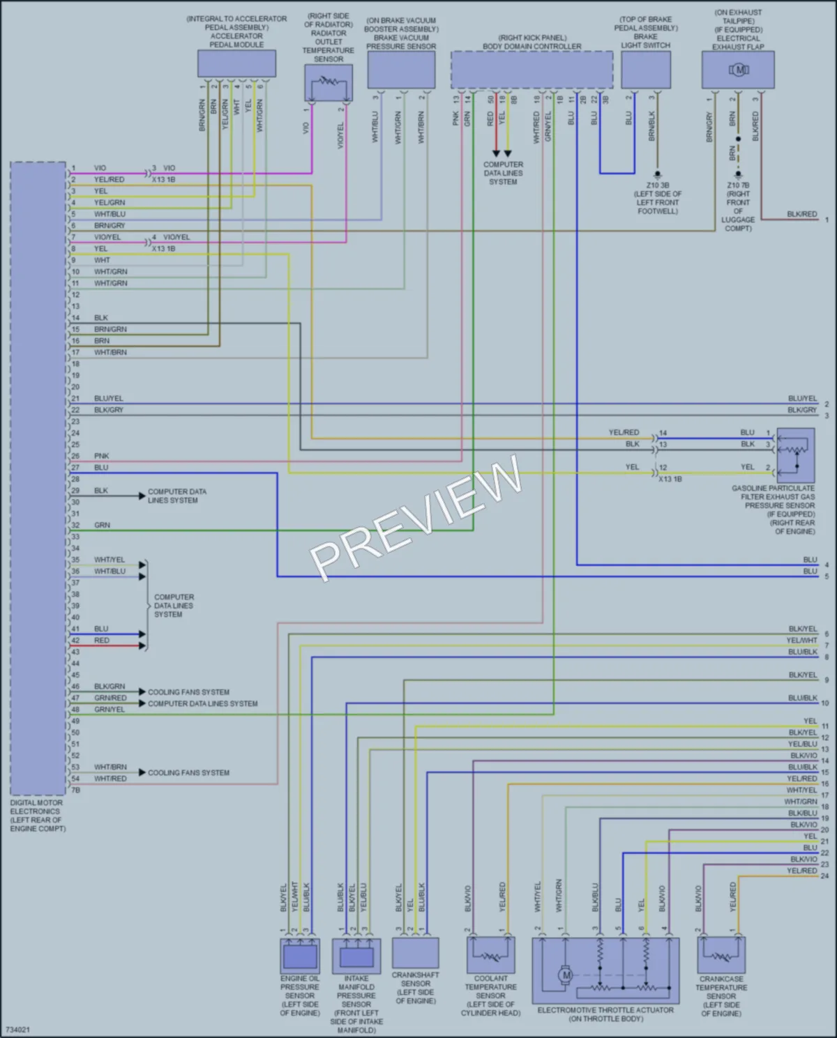 2020 BMW X2 Engine Performance wiring diagram preview
