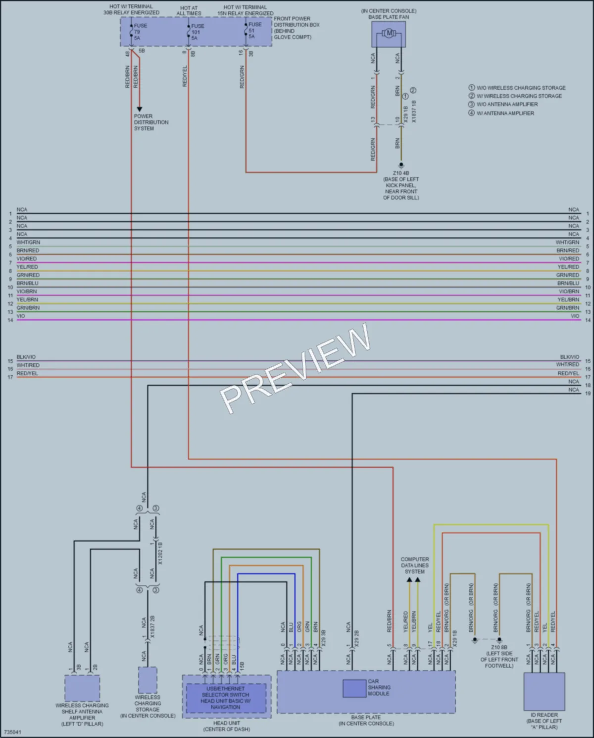 2020 BMW X2 Radio wiring diagram preview